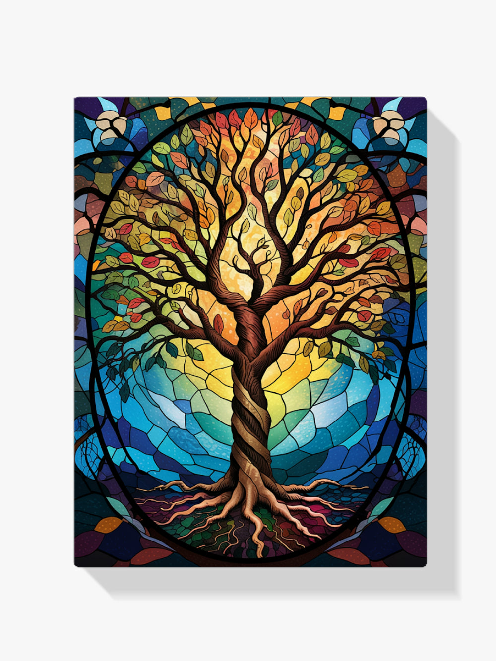 Malen nach Zahlen &#8211; Baum des Lebens aus Buntglas