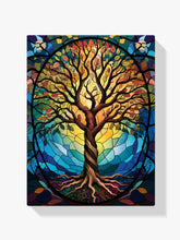 Malen nach Zahlen &#8211; Baum des Lebens aus Buntglas