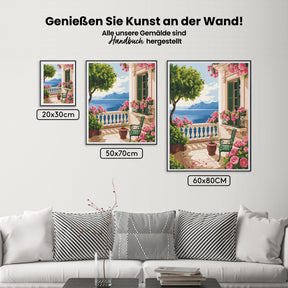

Dipingere con i numeri - Balcone fiorito