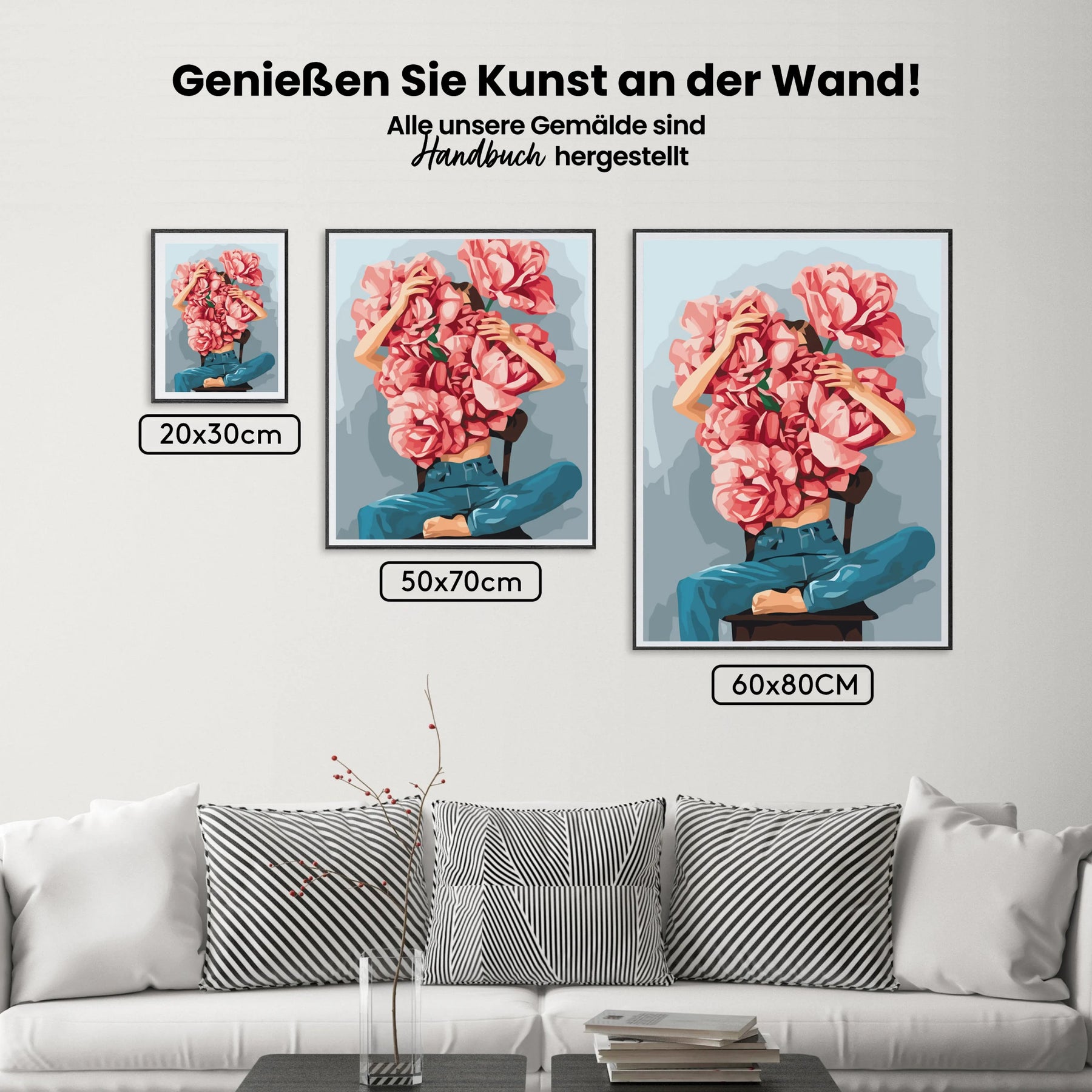 Malen nach Zahlen - Blumenmädchen