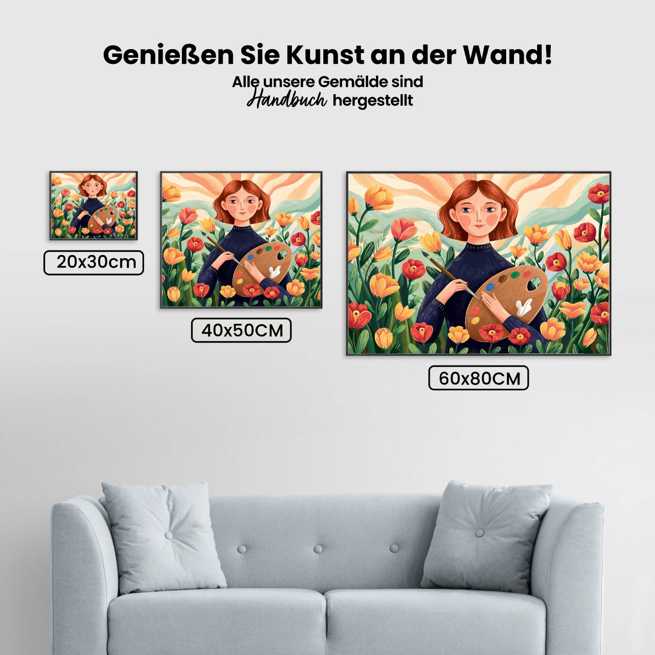 Dipingi con i numeri - Tavolozza di fiori