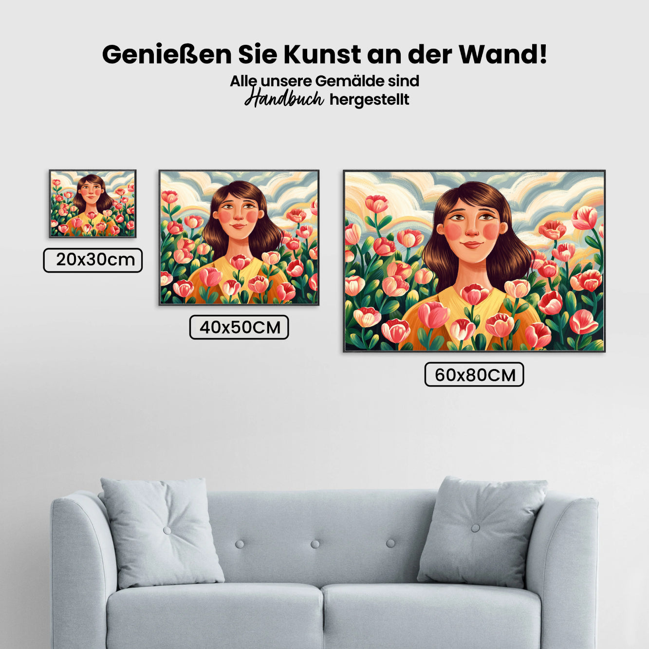 Malen nach Zahlen - Erröten in der Blüte