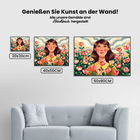 Malen nach Zahlen - Erröten in der Blüte