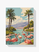 Malen nach Zahlen &#8211; Flamingo-Fiesta