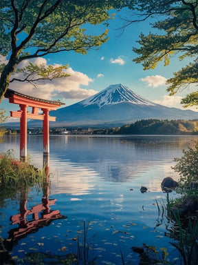 Malen nach Zahlen - Flüstern des Berges Fuji