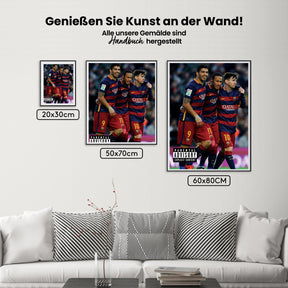 Dipingi con i numeri: Messi, Suarez e Neymar
