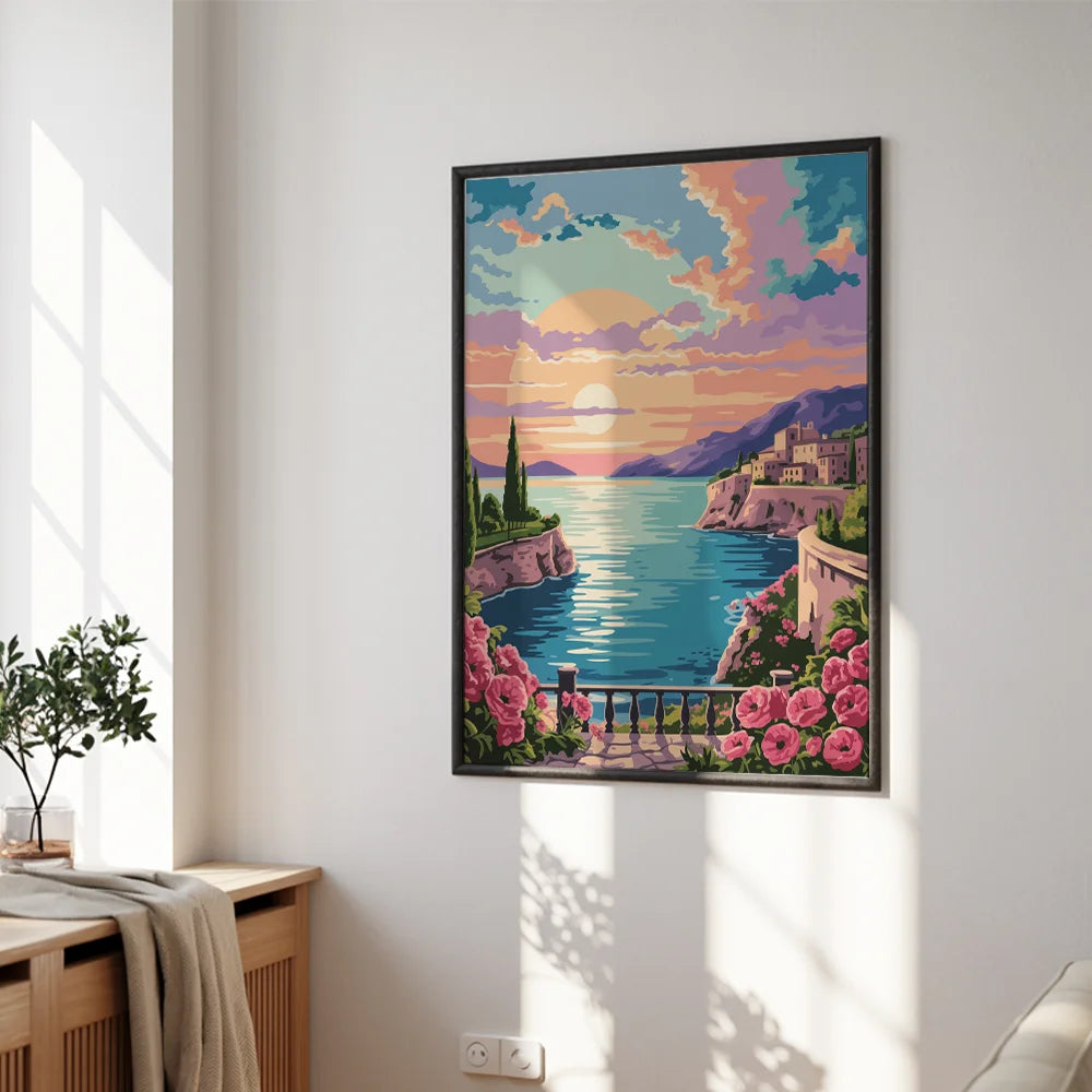 

Dipingere con i numeri - Tramonto sopra la Provenza