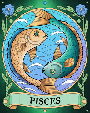 Dipingi con i numeri - Segno zodiacale - Pesci