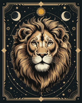 Dipingi con i numeri - Segno zodiacale - Leone