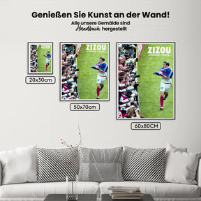 Dipingi con i numeri - Zinedine Zidane