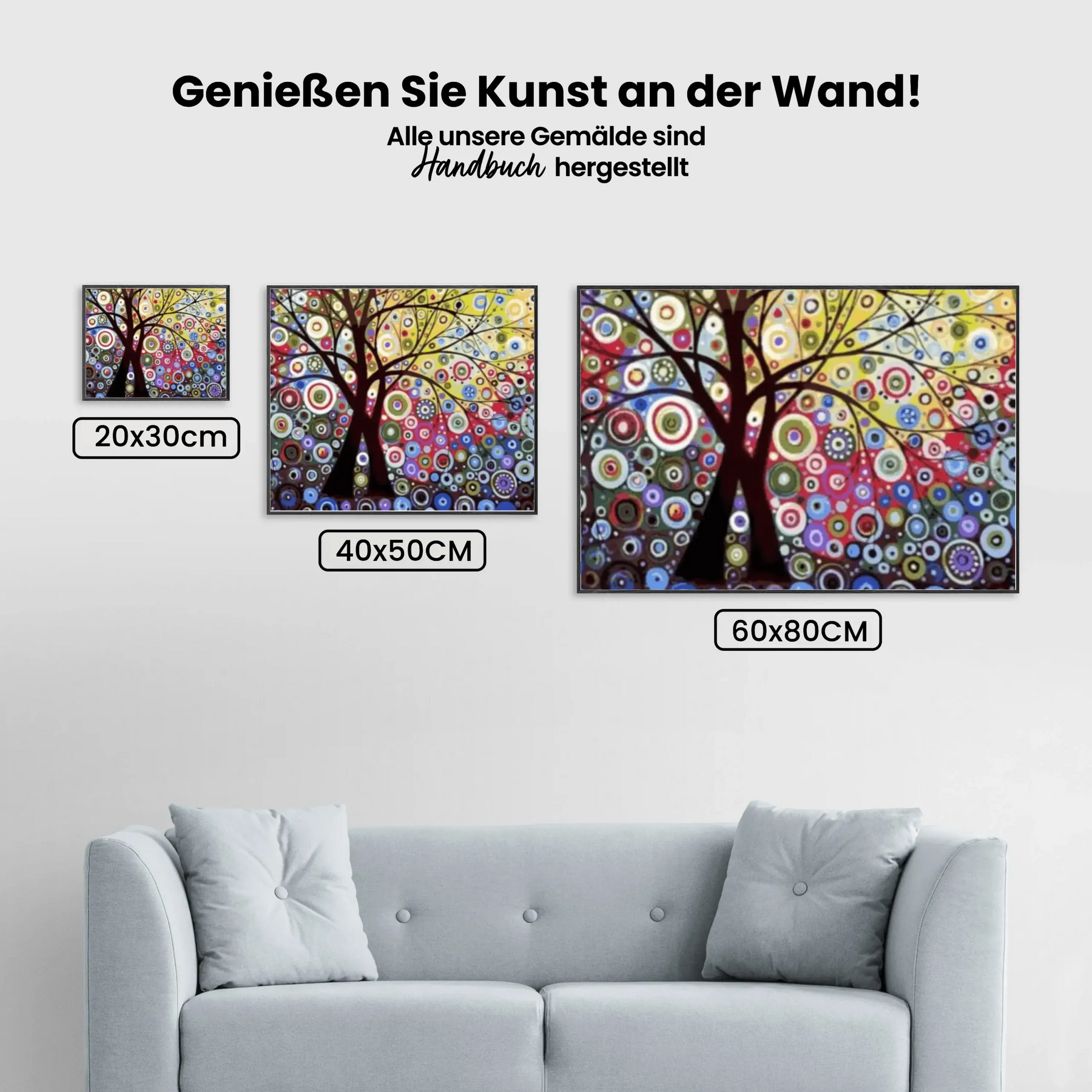 Malen nach Zahlen – Abstrakter Baum