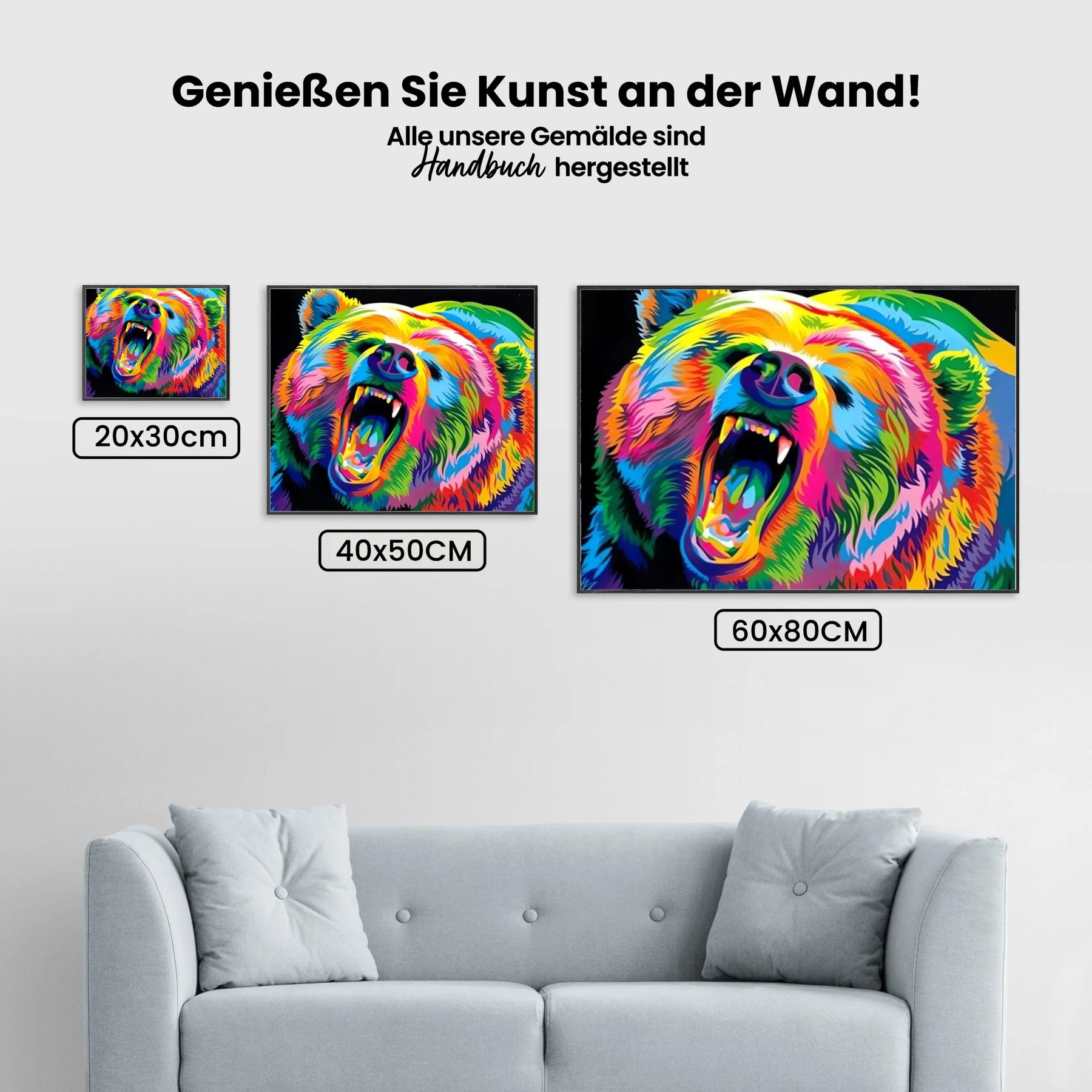 Malen nach Zahlen – Bär
