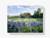 

dipingere con i numeri - campo di fiori blu