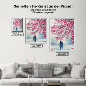 Malen nach Zahlen – Blumen am Eiffelturm