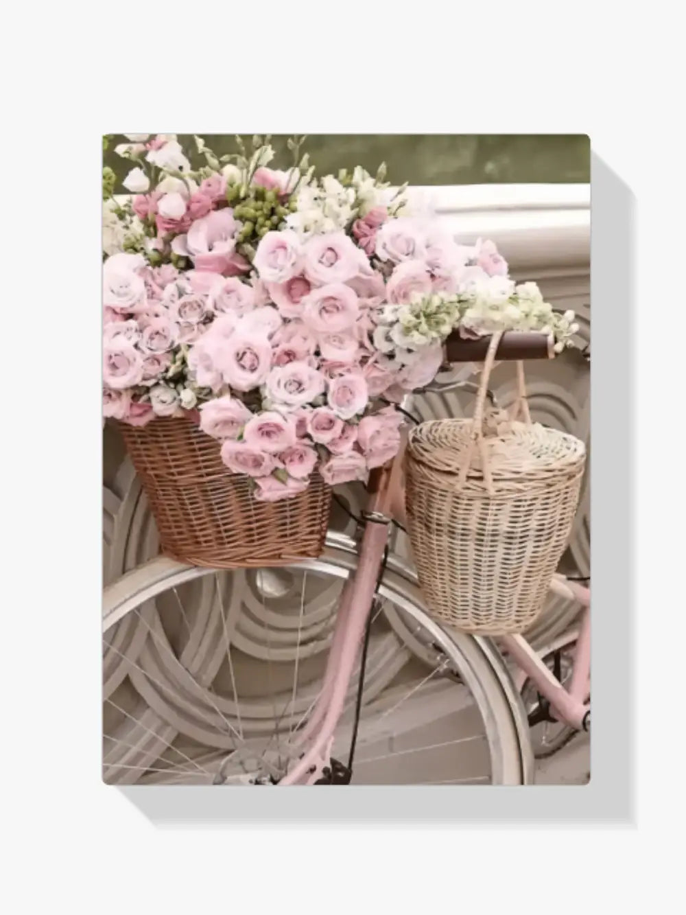 Malen nach Zahlen – Blumen auf dem Fahrrad