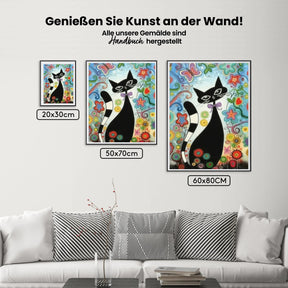 

Dipingere con i numeri – fiori e gatto