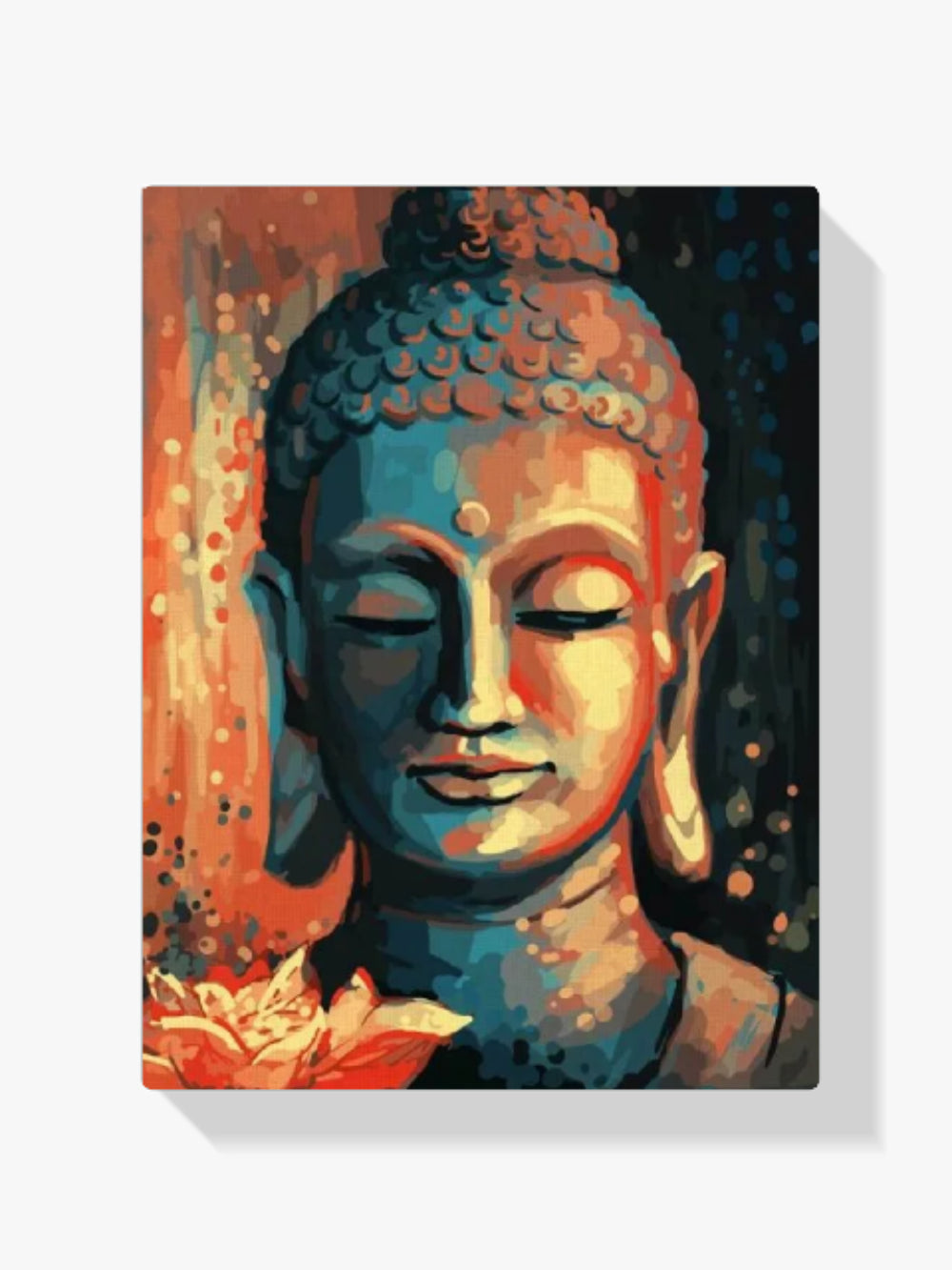 Malen nach Zahlen – Buddha mit Blume