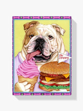 

dipingere con i numeri - Bulldog con hamburger