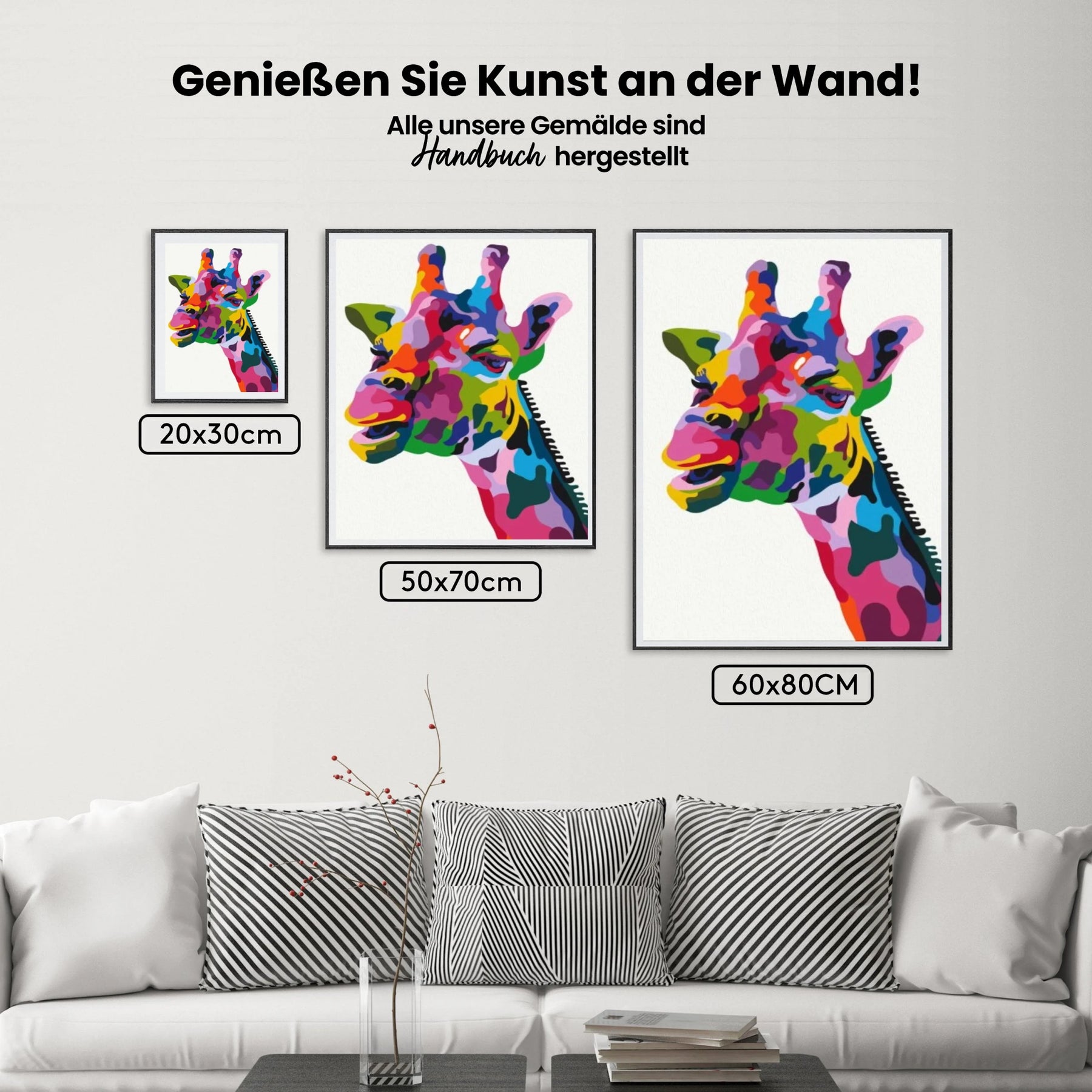 

dipingere con i numeri - Giraffa Colorata