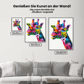 

dipingere con i numeri - Giraffa Colorata