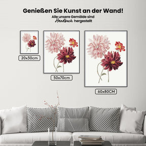 Malen nach Zahlen – Dahlien
