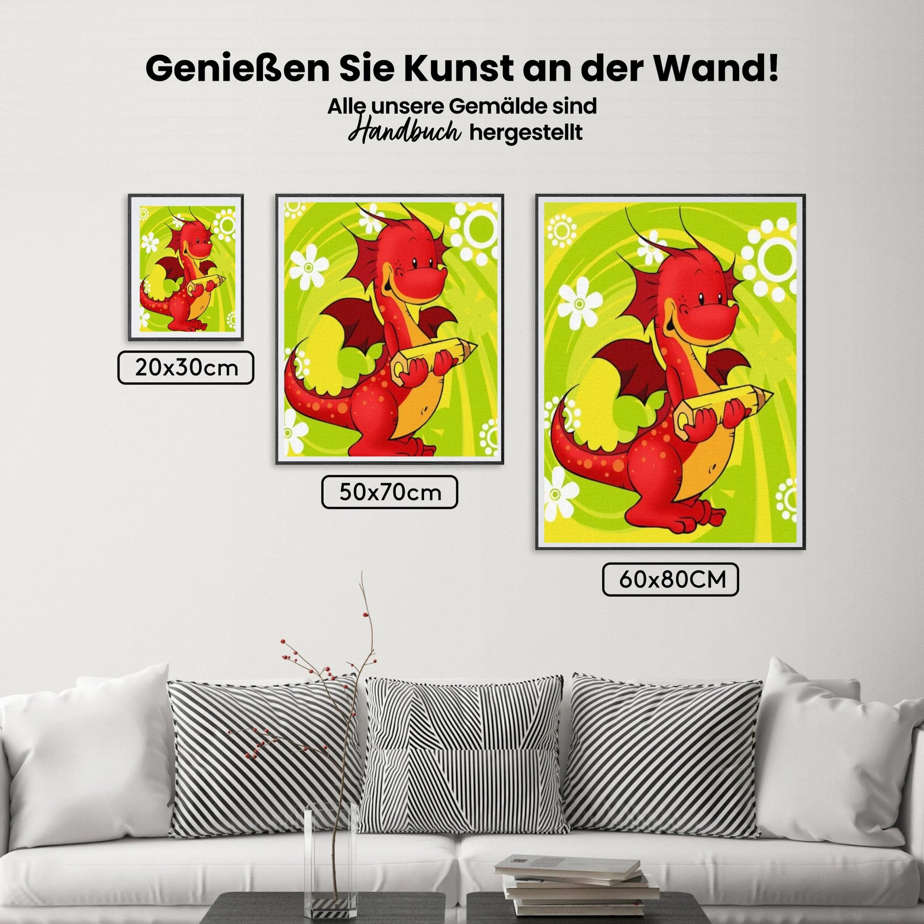 Malen nach Zahlen – Glücklich dracosha