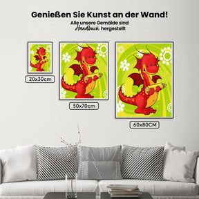 Malen nach Zahlen – Glücklich dracosha