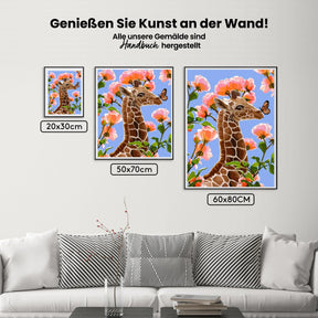 

dipingere con i numeri – giraffa felice