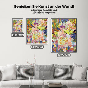 Malen nach Zahlen – Kristall-Lotus