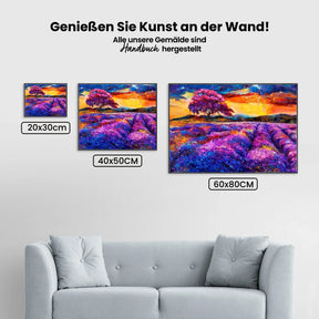 

dipingere con i numeri – tramonto viola