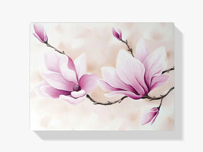 Malen nach Zahlen – Magnolienblüten