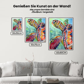 

Dipingere con i numeri - tartaruga marina