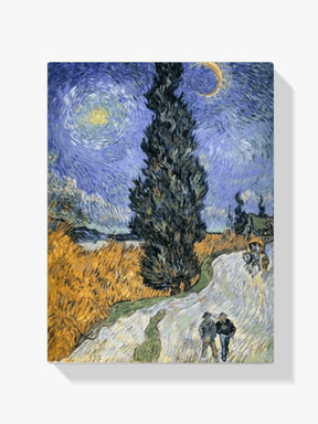 

Dipingere con i numeri - Quadro con cipresso e stella