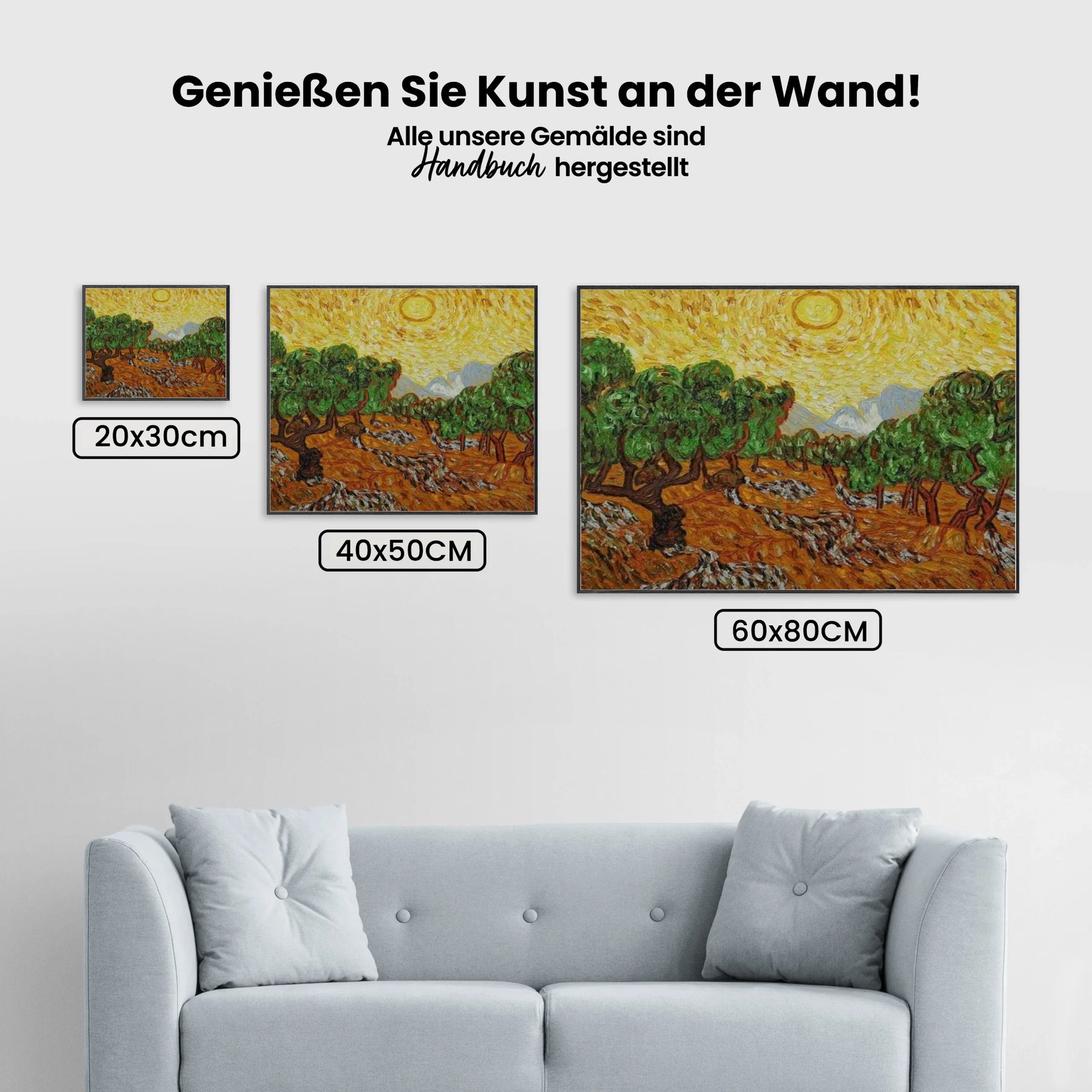 

Dipingere con i numeri - alberi di ulivo