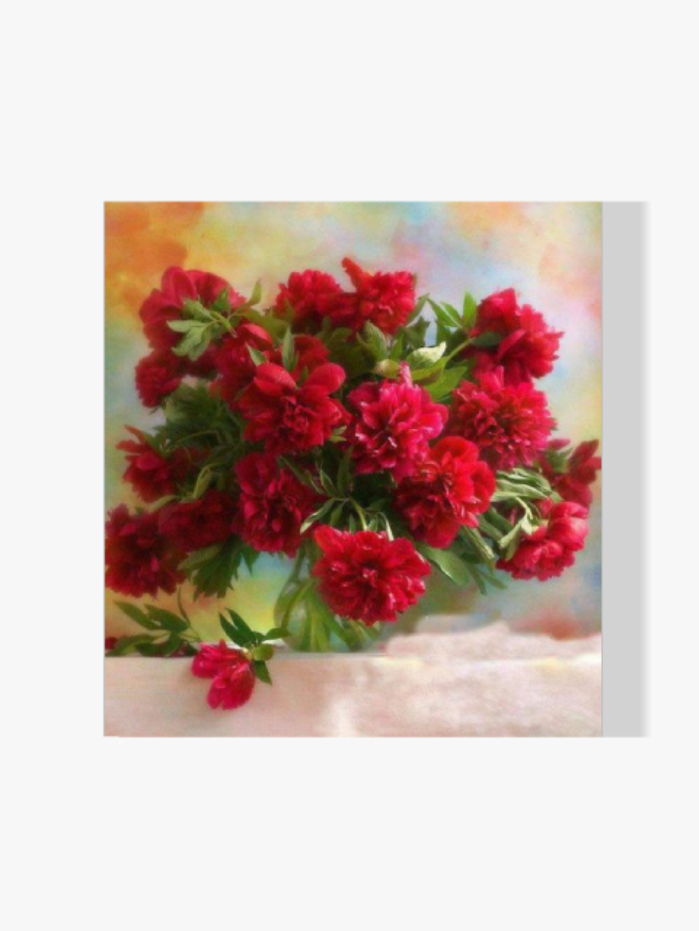 Malen nach Zahlen – Schöne rote Blumen