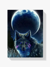 Malen nach Zahlen – Vollmond Wolf
