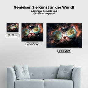 Malen nach Zahlen – Weltraumkatze