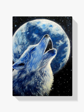 

dipingere con i numeri – lupo e luna