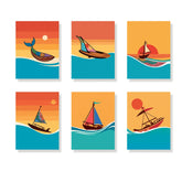 Dipingi con i numeri - 6 mini dipinti | Set Ocean Enredo