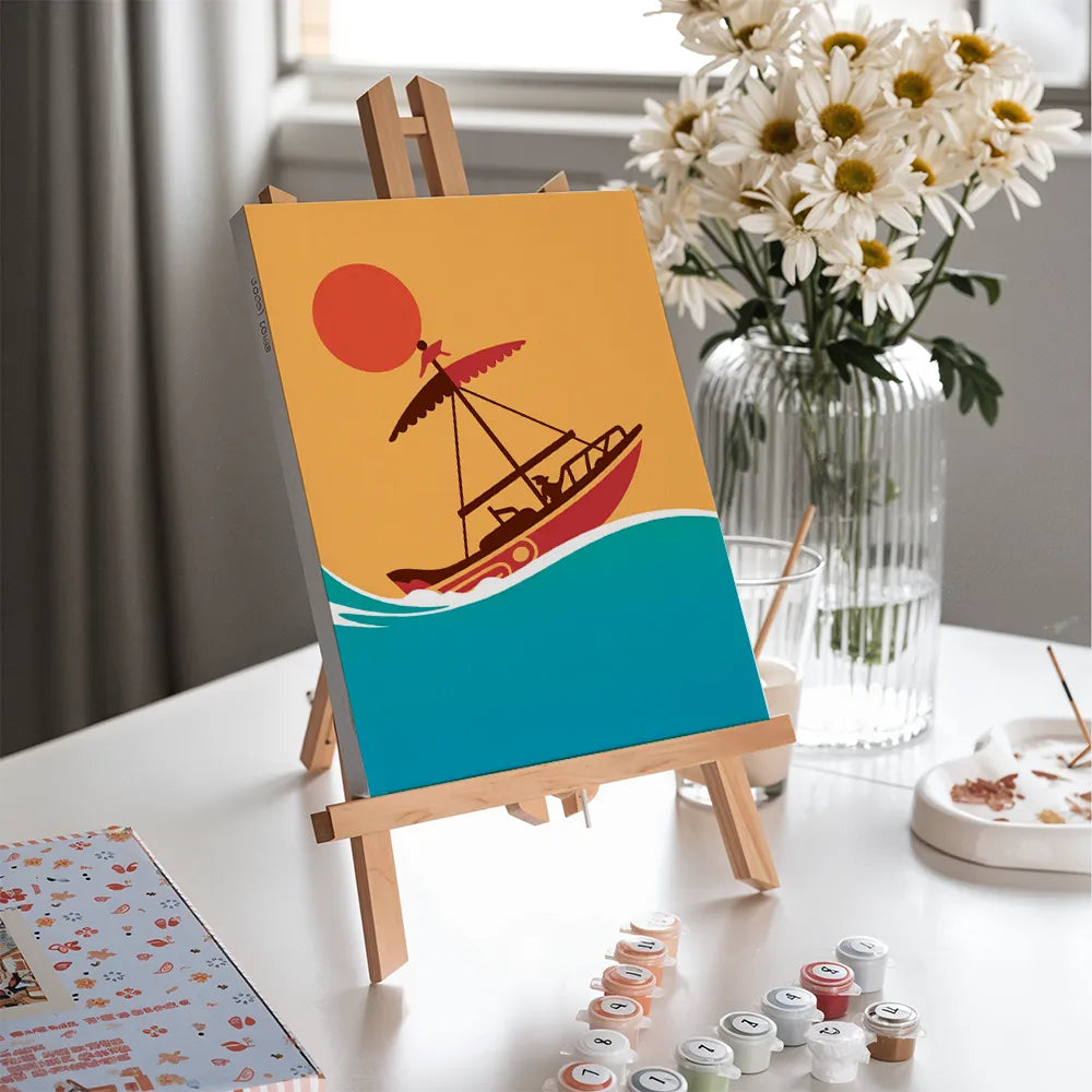 Dipingi con i numeri - 6 mini dipinti | Set Ocean Enredo