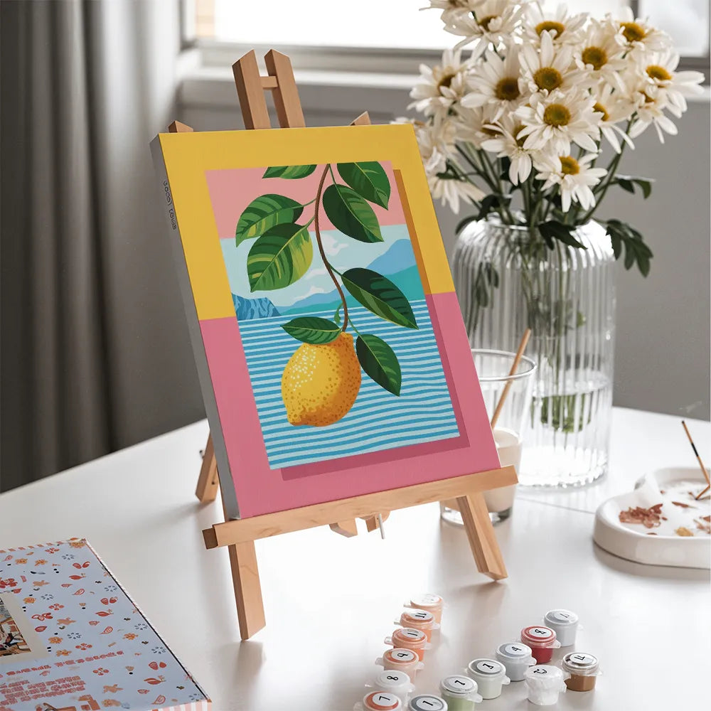 Dipingi con i numeri - 6 mini dipinti | Set Lemon Path