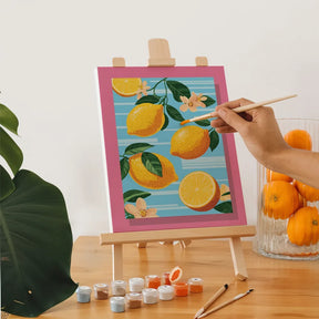 

Dipingere con i numeri - 6 dipinti mini | Set sentiero di limoni