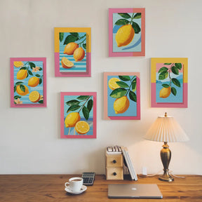 

Dipingere con i numeri - 6 dipinti mini | Set sentiero di limoni