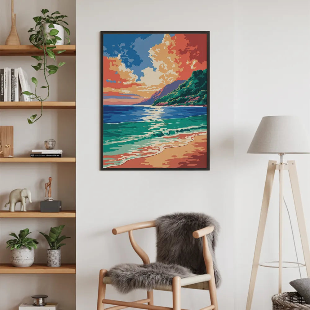 

Dipingere con i numeri - Onda di Calore Blu Azure