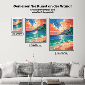 

Dipingere con i numeri - Onda di Calore Blu Azure