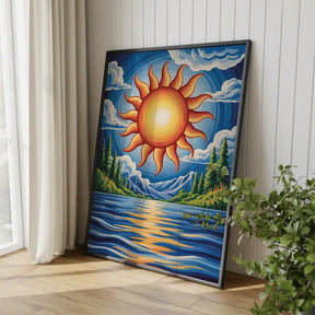 Malen nach Zahlen - Die Sonne schrieb Gedichte