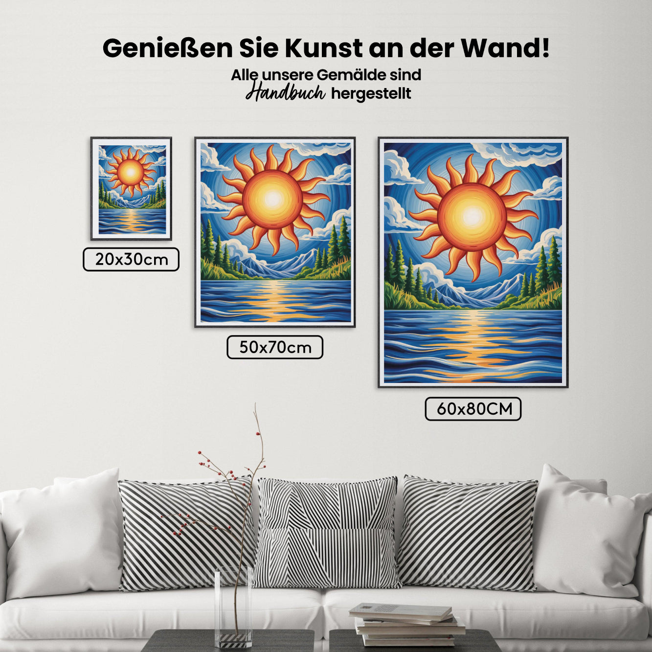Malen nach Zahlen - Die Sonne schrieb Gedichte
