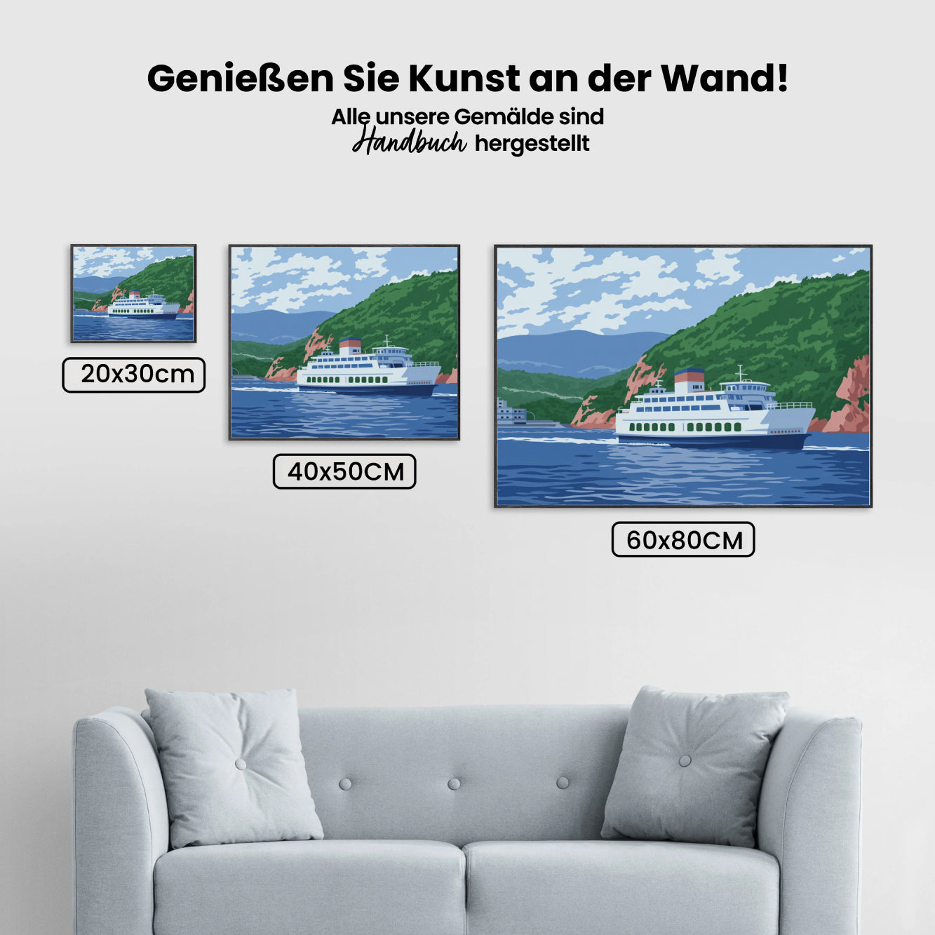 Malen nach Zahlen - Fähre nach Nirgendwo