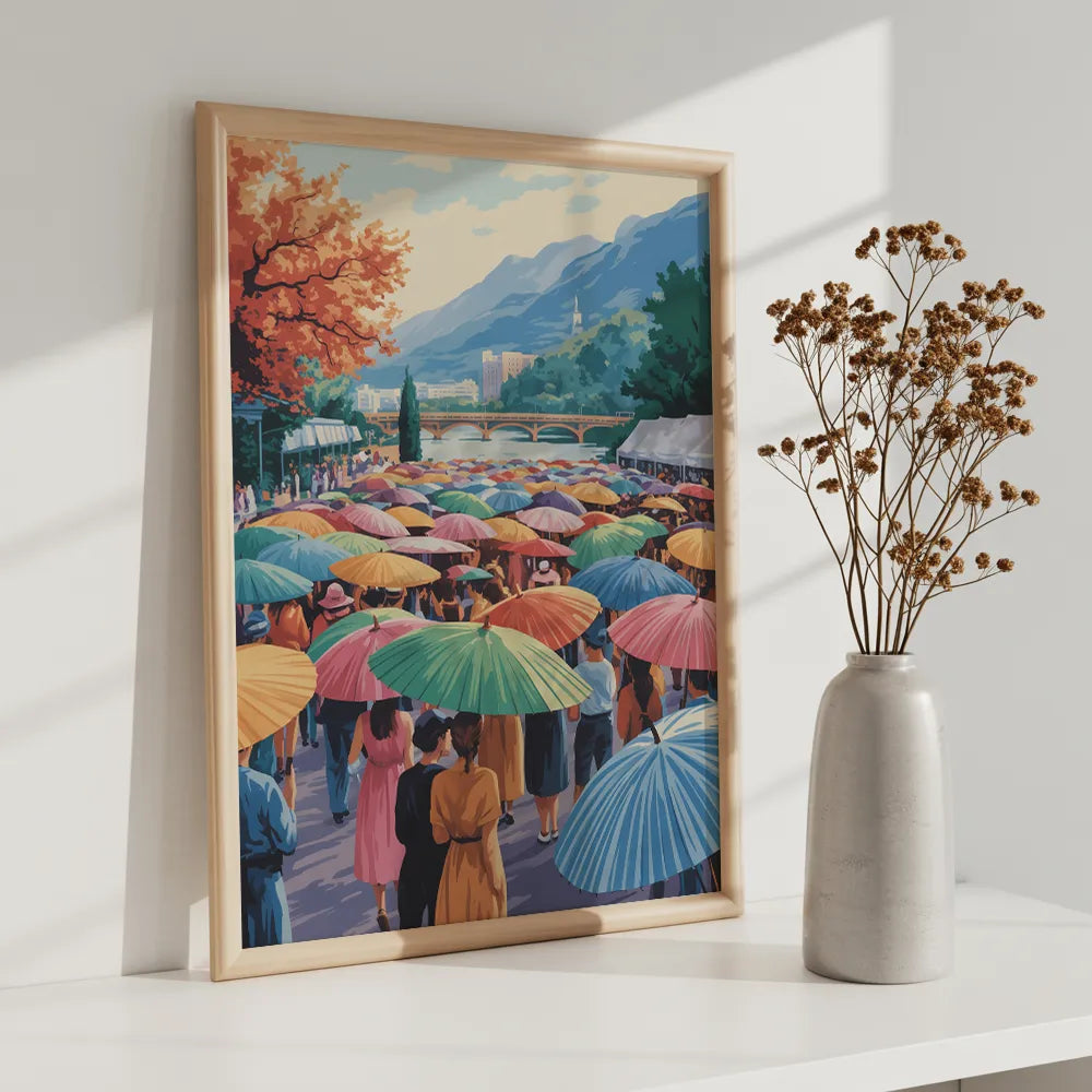 Malen nach Zahlen - Festival der Regenschirme