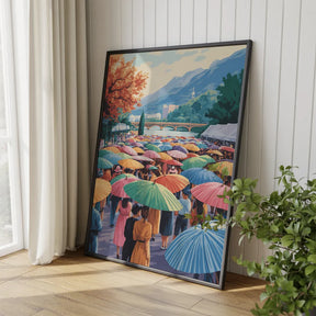 Malen nach Zahlen - Festival der Regenschirme
